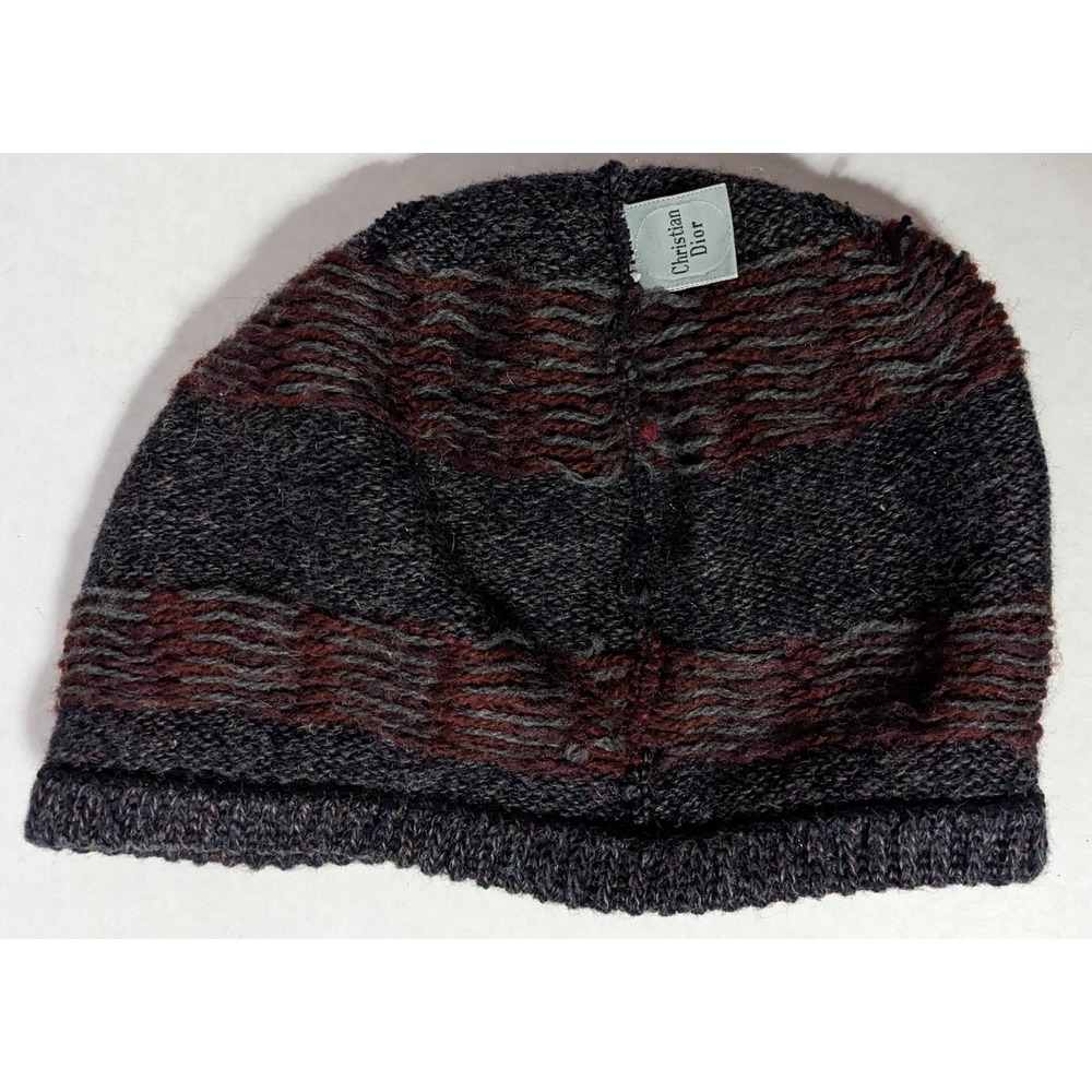 Vintage Christian Dior Winter Hat Beanie Style Multicolor‎ READ - Picture 5 of 7